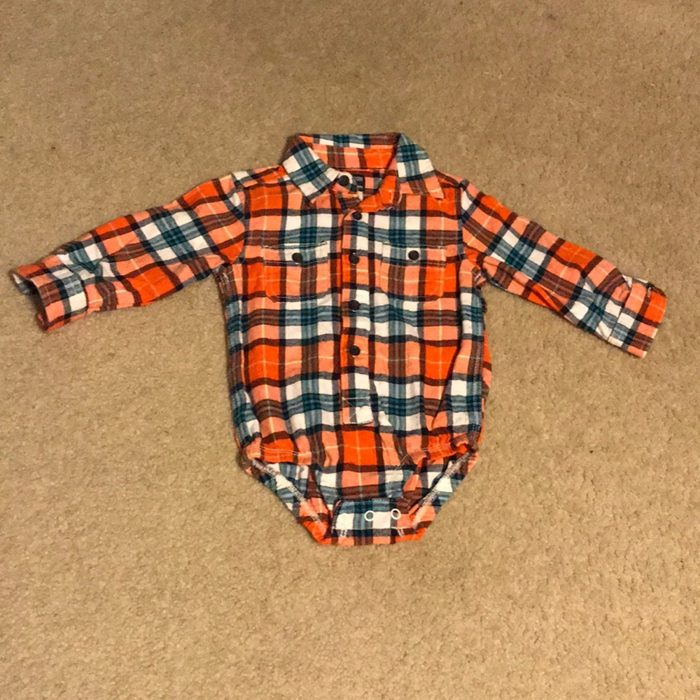 OshKosh B’gosh Plaid Onesies 12/18/24 months - Picture 4 of 8